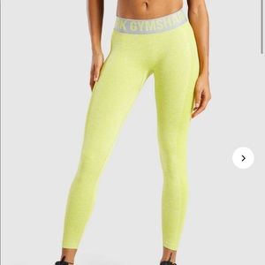 Gymshark Low rise neon leggings